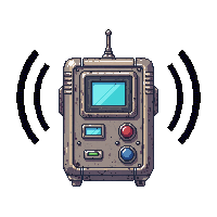 space icon communication radio signal