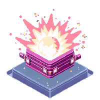 Space Mine Floating Explosive Blinking — free pixel art sprite from the Space collection, transparent PNG