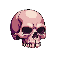 Cursed Skull Status — free pixel art sprite from Spell Effects