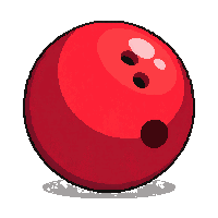 bowling ball red