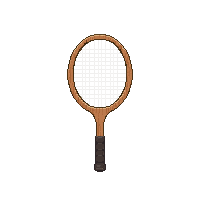 tennis racket wooden