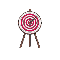 archery target concentric rings bullseye stand