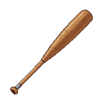 baseball bat wooden long hitting smooth grain