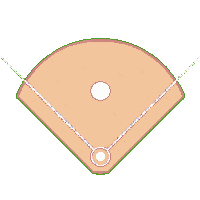 baseball diamond infield dirt bases layout