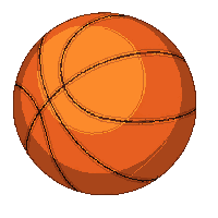basketball orange textured round bouncing grip
