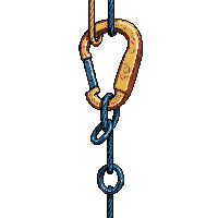 climbing rope harness carabiner gear set