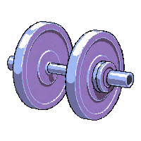 dumbbell weight iron plates bar lifting