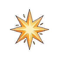 impact star hit collision burst flash contact