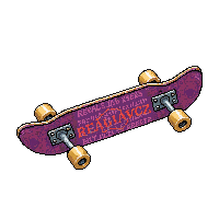 skateboard deck trucks wheels graphic underside