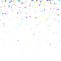 sports confetti celebration colorful falling victory