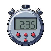 stopwatch handheld timer button chrome lap