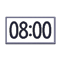 timer countdown digital display seconds minutes