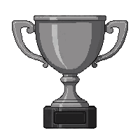 trophy silver cup medium handles pedestal second