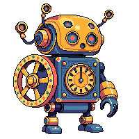 Steamp Clockwork Automaton Brass Robot 031 V4 2026 03 25T19 14 54 — free pixel art sprite from Steampunk Robots