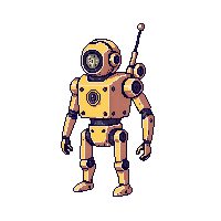 Steamp Clockwork Automaton Brass Robot 071 V8 2026 03 25T19 14 54 — free pixel art sprite from Steampunk Robots