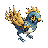 Steamp Clockwork Bird Mechanical Pet 026 V3 2026 03 25T19 14 54 — free pixel art sprite from Steampunk Robots
