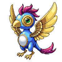 Steamp Clockwork Bird Mechanical Pet 036 V4 2026 03 25T19 14 54 — free pixel art sprite from Steampunk Robots