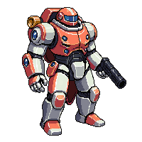 Steamp Guard Automaton Security Robot 079 V8 2026 03 25T19 14 54 — free pixel art sprite from Steampunk Robots