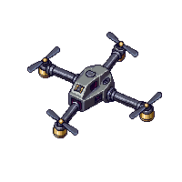 Steamp Industrial Drone Flying Machine 057 V6 2026 03 25T19 14 54 — free pixel art sprite from Steampunk Robots