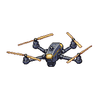 Steamp Industrial Drone Flying Machine 067 V7 2026 03 25T19 14 54 — free pixel art sprite from Steampunk Robots
