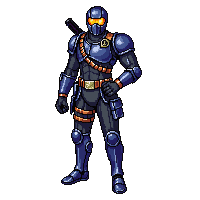 Steampunk Bounty Hunter Armored Weapons Belt — free pixel art sprite from Steampunk