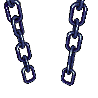 Steampunk Chain Heavy Iron Links Hanging — free pixel art sprite from Steampunk