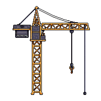 steampunk crane construction brass cable hook