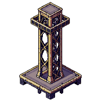 Steampunk Elevator Platform Chain Lift Gear — free pixel art sprite from the Steampunk collection, transparent PNG