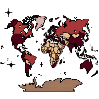 steampunk map world vintage sepia navigation