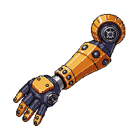 steampunk mechanical arm prosthetic brass powered