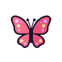 stickersearch 16558 butterfly clips large