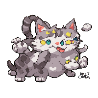 stickersearch 27613 animals cat retro 8bit