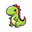 stickersearch 22257 dinosaur plush green large