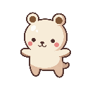 stickersearch 16745 teddy bear white large