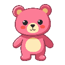 stickersearch 22468 teddy bear pink large
