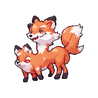 stickersearch 27597 animals fox playful cartoon