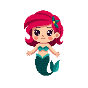 stickersearch 21476 mermaid dress large