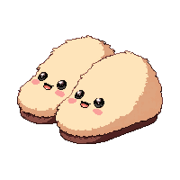 stickersearch 12714 fuzzy slippers