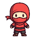 stickersearch 19762 ninja red large