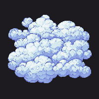 stickersearch 27607 nature cloud pixel art detailed