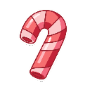 stickersearch 21780 candy cane red large