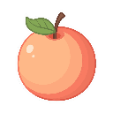 stickersearch 18582 peach large