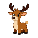 stickersearch 19313 reindeer rudolph large