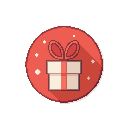 stickersearch 19464 gift white red large