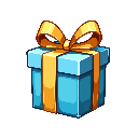 stickersearch 20514 gift blue gold large