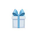 stickersearch 22157 gift silver blue large