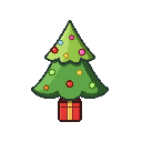 stickersearch 18657 gift tree shape large