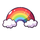 stickersearch 21731 glitter rainbow large