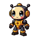 stickersearch 16765 robot gold large