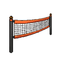 stickersearch 24055 volleyball net